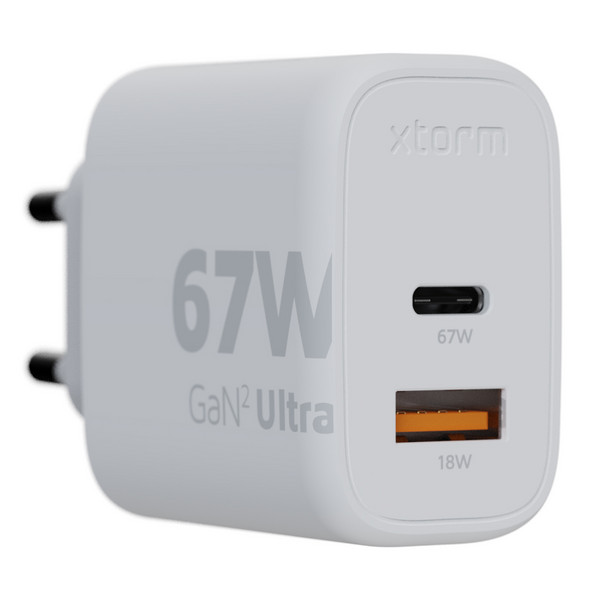 Xtorm 67W GAN2 ULTRA WALL CHARGER - Reisestecker Ansicht 1