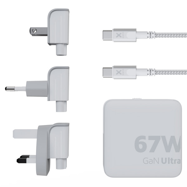 Xtorm 67W GAN-ULTRA TRAVEL CHARGER + USB-C PD CABLE - Reisestecker Ansicht 19