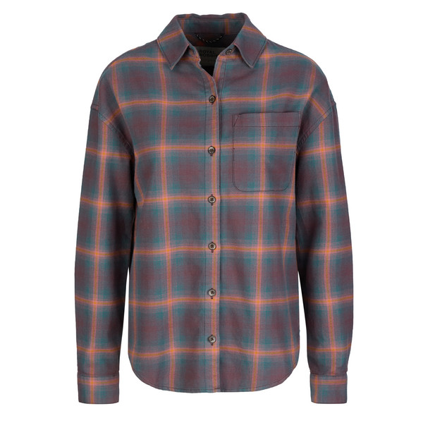W LIEBACK OVERSHIRT L/S Damen - Flanellhemd-HUCKLEBERRY DOGWOOD PLD