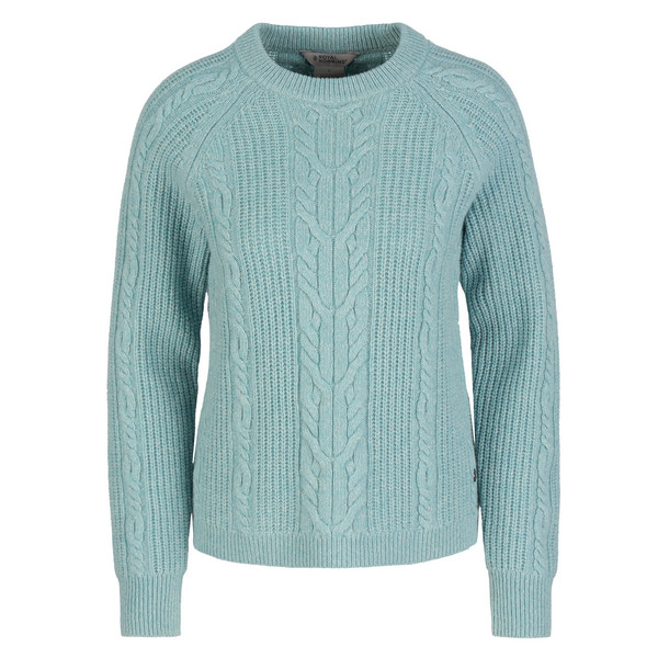 W ROCKCRAFT CABLE CREW Damen - Wollpullover-MINERAL HTR