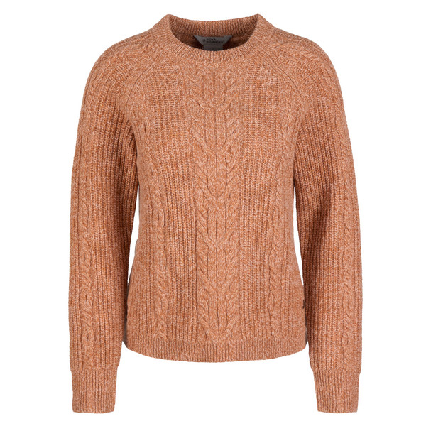 W ROCKCRAFT CABLE CREW Damen - Wollpullover-AMBER HTR