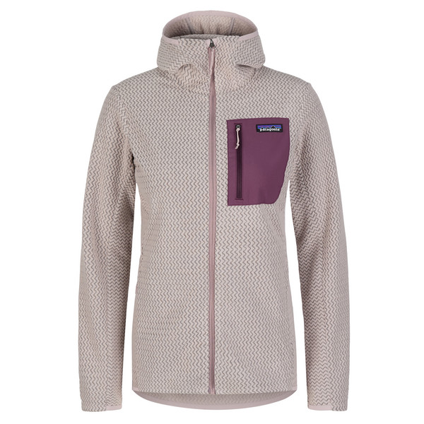 W'S R1 AIR FULL-ZIP HOODY Damen - Fleecejacke-STINGRAY MAUVE