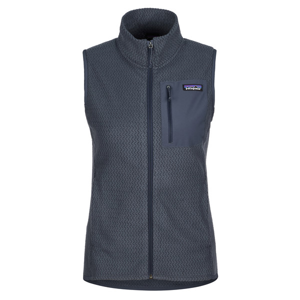 W'S R1 AIR VEST Damen - Fleeceweste-SMOLDER BLUE