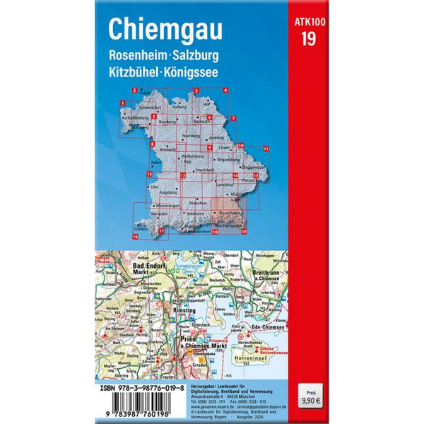 ATK100-19 CHIEMGAU (AMTLICHE TOPOGRAPHISCHE KARTE 1:100000) Ansicht 2