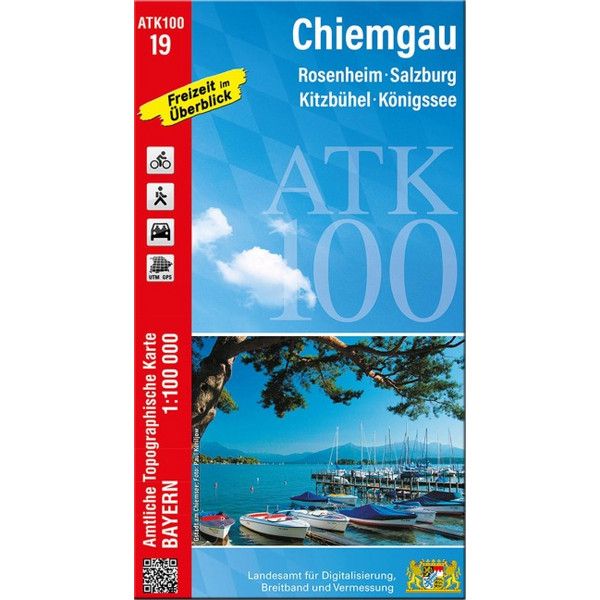 ATK100-19 CHIEMGAU (AMTLICHE TOPOGRAPHISCHE KARTE 1:100000) Ansicht 1