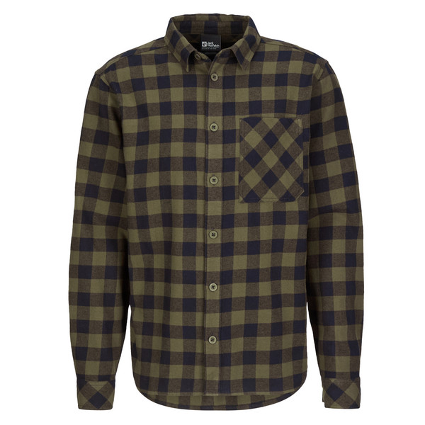 LITE FLANNEL SHIRT M Herren - Flanellhemd-CHECK OBSIDIAN MOSS