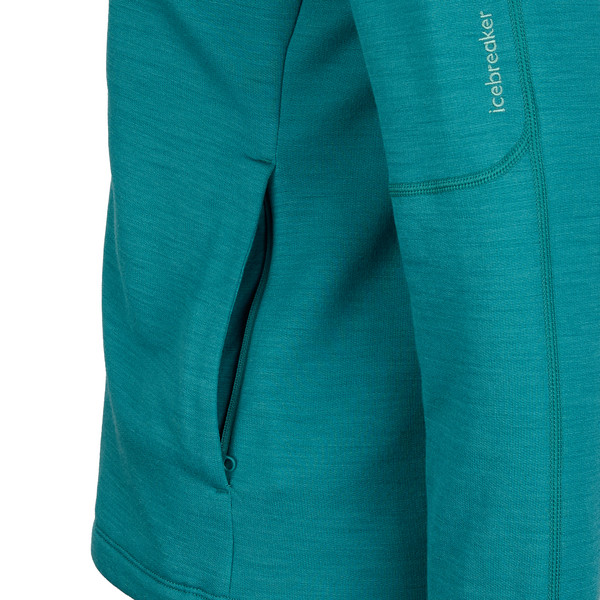 Icebreaker WOMEN MERINO 360 REALFLEECE ELEMENTAL LS ZIP HOODIE Damen - Wolljacke Ansicht 4