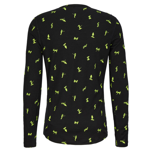 Icebreaker M MERINO 200 OASIS LS CREWE SNOW DAY AOP Herren - Langarmshirt Ansicht 2