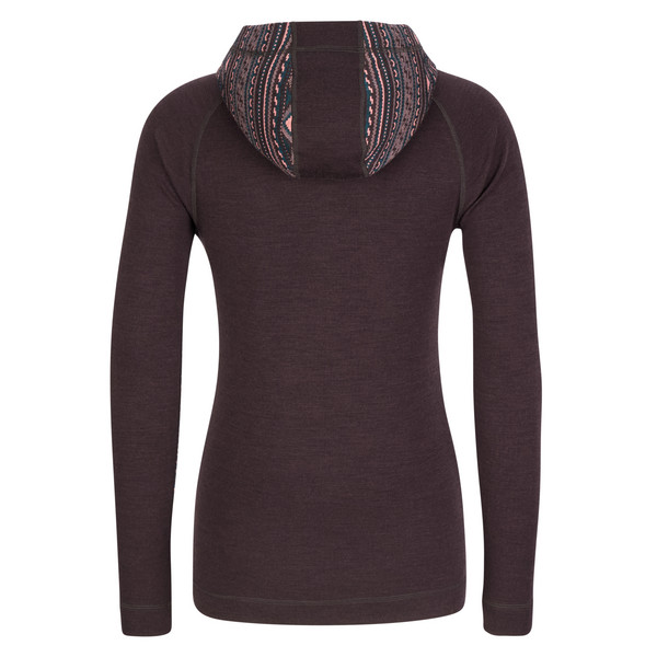 Smartwool W CLASSIC THERMAL MERINO BASE LAYER 1/2 ZIP HOODIE Damen - Funktionsunterwäsche Ansicht 2
