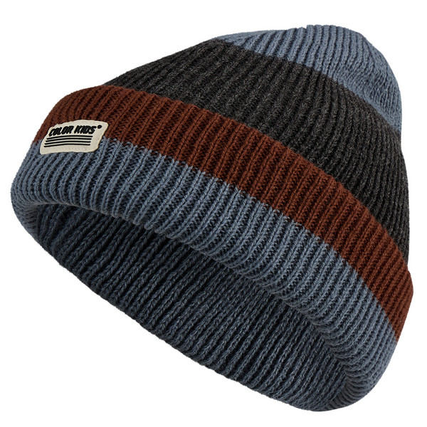 BEANIE W. WOOL & CONTRAST Kinder - Mütze-STORMY WEATHER