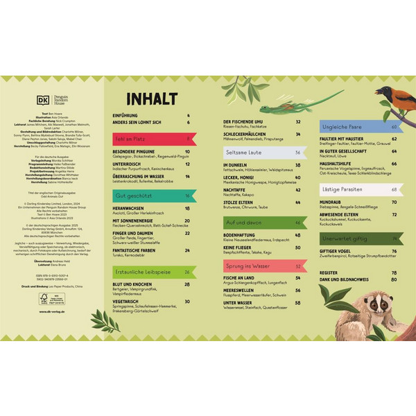 SELTSAME TIERE, DIE ES WIRKLICH GIBT - Kinderbuch Ansicht 2