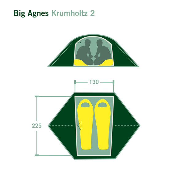 Big Agnes KRUMHOLTZ 2 - Kuppelzelt Ansicht 2
