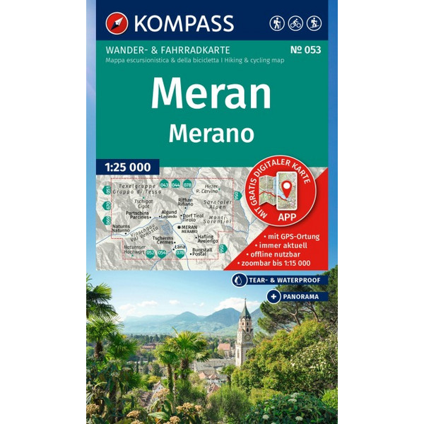 WANDERKARTE 053 MERAN / MERANO 1:25.000