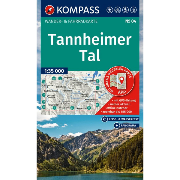 WANDERKARTE 04 TANNHEIMER TAL 1:35.000