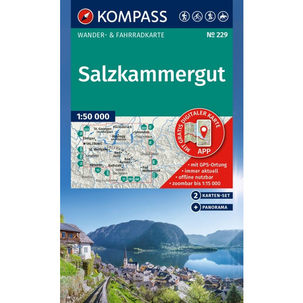 WANDERKARTEN-SET 229 SALZKAMMERGUT (2 KARTEN)