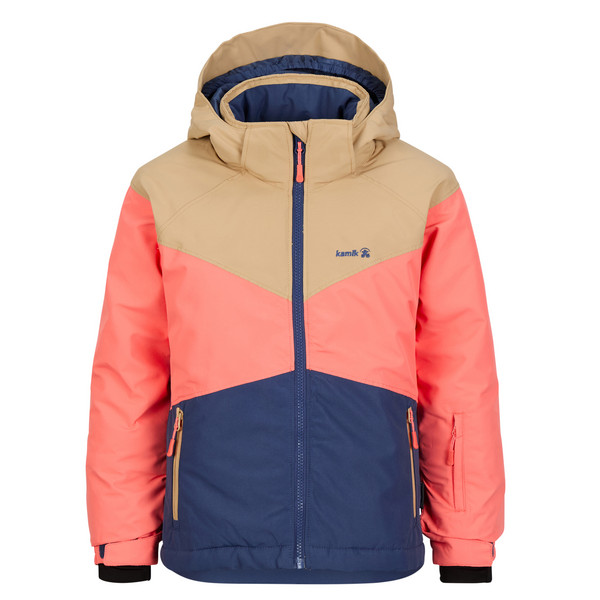 LARA Kinder - Winterjacke-TAN/PEACH