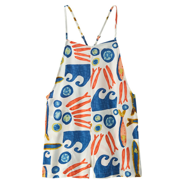 W'S TIDAL THREADS ROMPER Damen - Freizeithose-SARDINES: NATURAL