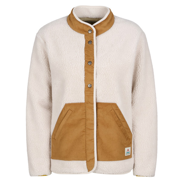 CLOVER 2.0 RECYCLED SHERPA FLEECE Damen - Fleecejacke-VINTAGE WHITE
