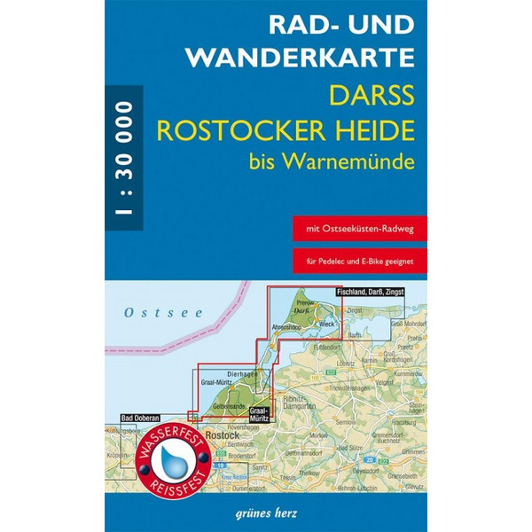 UND WANDERKARTE DARß, ROSTOCKER HEIDE BIS WARNEMÜNDE