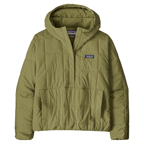W'S LIGHT GUST HOODED P/O Damen - Isolationsjacke-CAPER GREEN
