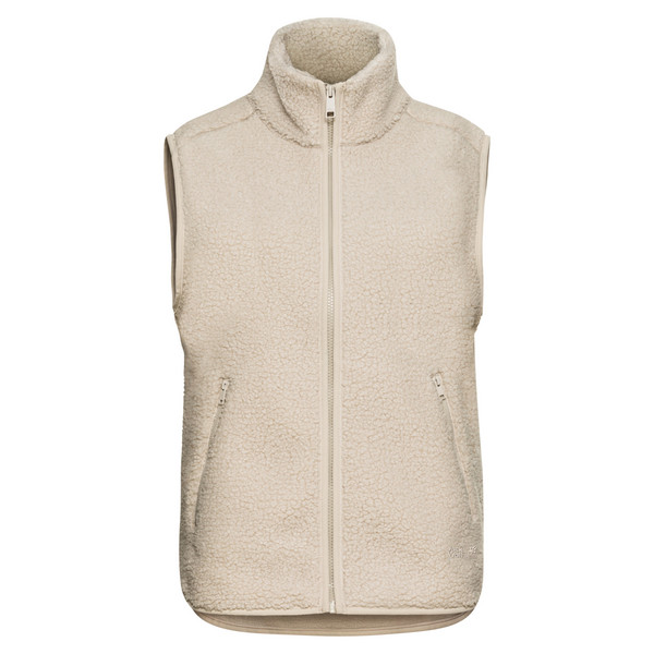 HIGH CURL VEST W Damen - Fleeceweste-OYSTER