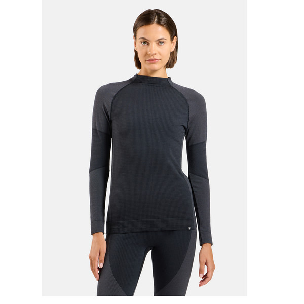 Odlo SEAMLESS PERFORMANCE WOOL BL TOP CREW NECK L/S Damen - Baselayer-Shirt Ansicht 3