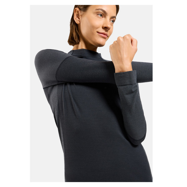 Odlo SEAMLESS PERFORMANCE WOOL BL TOP CREW NECK L/S Damen - Baselayer-Shirt Ansicht 5