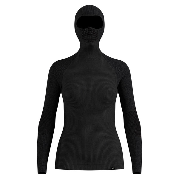Odlo SEAMLESS PERFORMANCE WOOL BL TOP FACEMASK L/S Damen - Baselayer-Shirt Ansicht 1