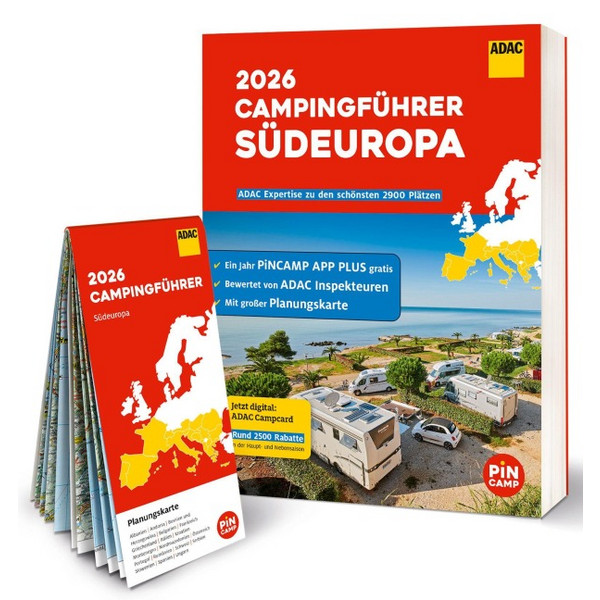 ADAC CAMPINGFÜHRER SÜDEUROPA 2026 - Stellplatzführer Ansicht 1
