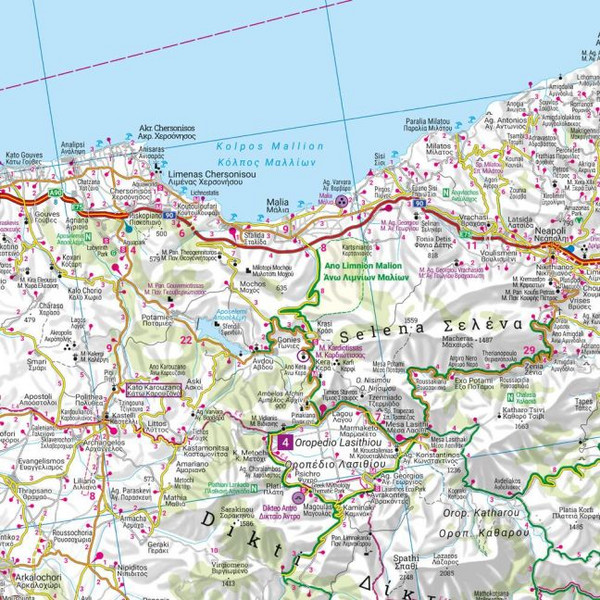 KRETA, STRAßEN- UND FREIZEITKARTE 1:150.000, FREYTAG & BERND - Straßenkarte Ansicht 2
