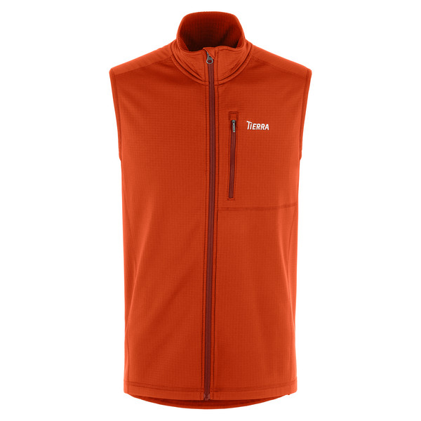 NALLO VEST M Herren - Fleeceweste-BRICK RED