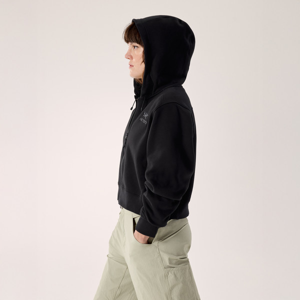 Arc'teryx EMBLEM FLEECE FULL ZIP CROP HOODY W Damen - Kapuzenjacke Ansicht 6