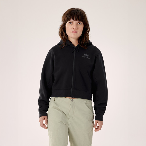 Arc'teryx EMBLEM FLEECE FULL ZIP CROP HOODY W Damen - Kapuzenjacke Ansicht 5