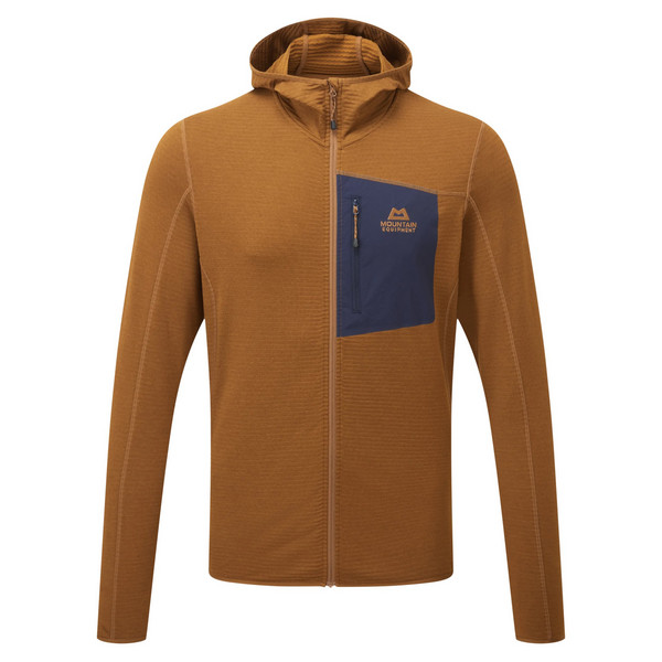 LUMIKO HOODED MENS JACKET Herren - Fleecejacke-WALNUT/COSMOS