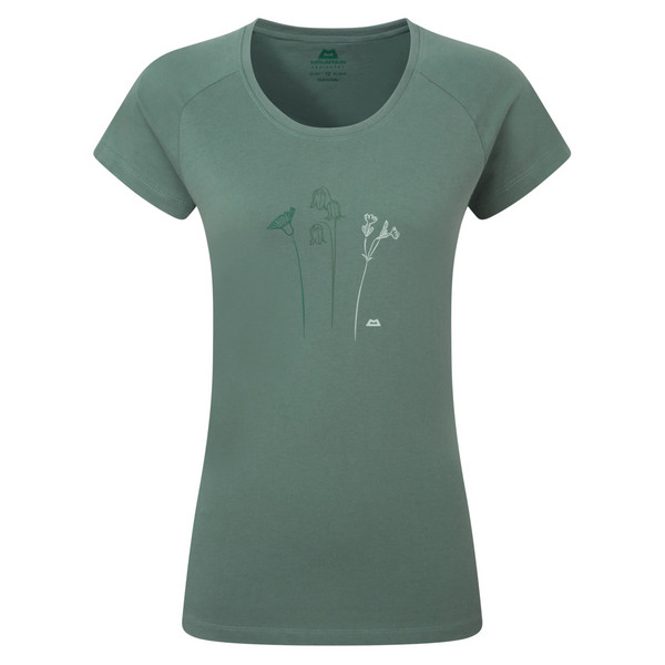 MOUNTAIN FLOWER WMNS TEE Damen - T-Shirt-SAGE