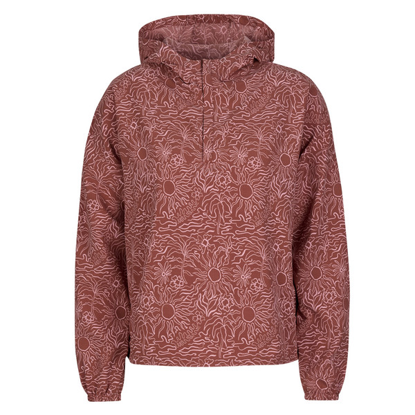 W SALATHE SUN HOODIE L/S Damen - Hoodie-MAHOGANY SOLAR PT