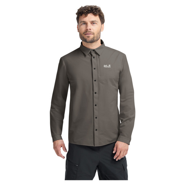 Jack Wolfskin PRELIGHT SUNCOOL LS SHIRT M Herren - Outdoor Hemd Ansicht 4