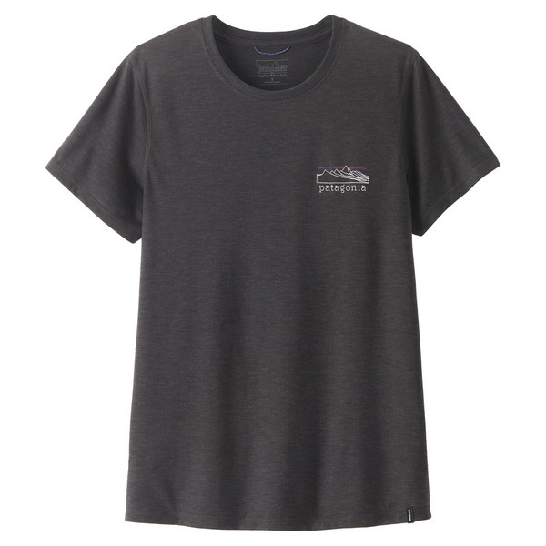 W'S CAP COOL TRAIL SHIRT - STRATAPEAKS Damen - T-Shirt-INK BLACK