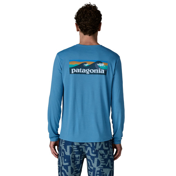 Patagonia M'S L/S CAP COOL DAILY SHIRT - BOARDSHORT LOGO Herren - Langarmshirt Ansicht 4
