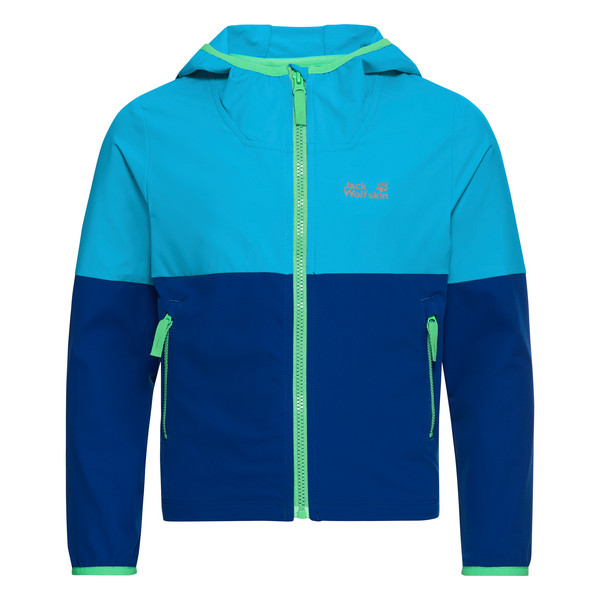 SANDBIRD HOODED JKT K Kinder - Softshelljacke-EMPIRE BLUE