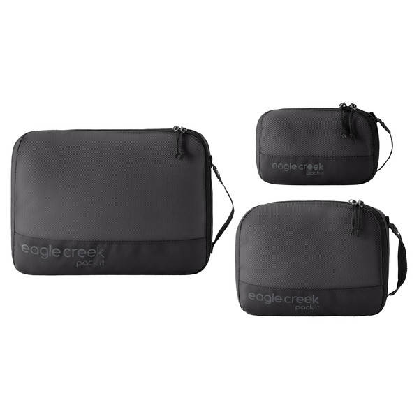 PACK-IT REVEAL CUBE SET XS/S/M - Packbeutel-BLACK