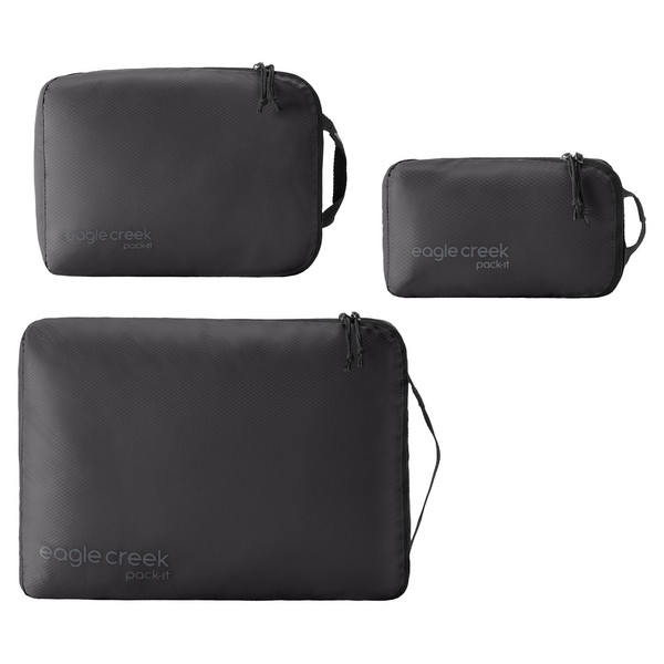 PACK-IT ISOLATE CUBE SET XS/S/M - Packbeutel-BLACK