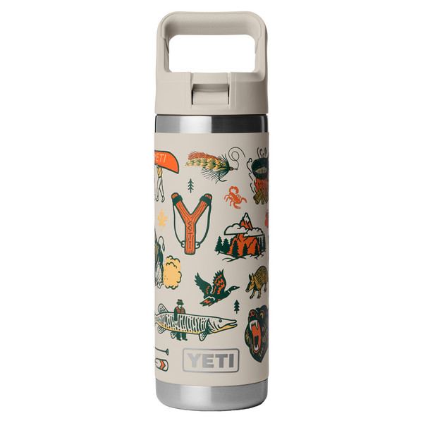 RAMBLER 18 OZ C STRAW BOTTLE - Trinkflasche-CAPE SUMMER CAMP