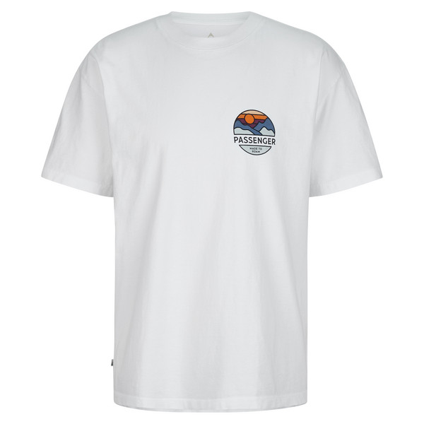 LAIDBACK RECYCLED COTTON RELAXED FIT T-SHIRT Herren - T-Shirt-WHITE