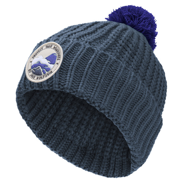 POMPOM BADGE BEANIE K Kinder - Mütze-MIDNIGHT SKY / MIDNIGHT SKY