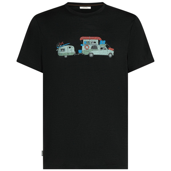 MEN MERINO 150 TECH LITE SS TEE TRANSPORTAGE Herren - Funktionsshirt-BLACK