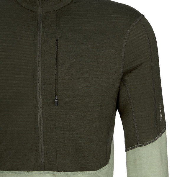 Icebreaker MEN MERINO BLEND 200 REALFLEECE DESCENDER LS HALF ZIP Herren - Funktionsshirt Ansicht 3