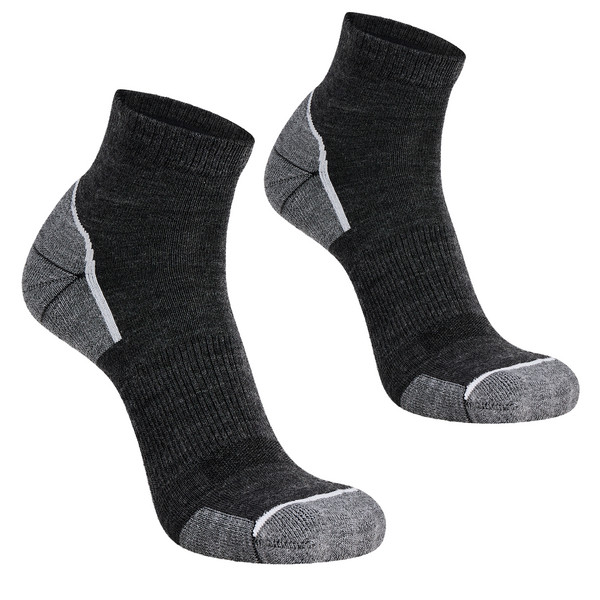 NEFUD SHORT SOCKS 2-PACK Unisex - Wandersocken-SMOKED PEARL