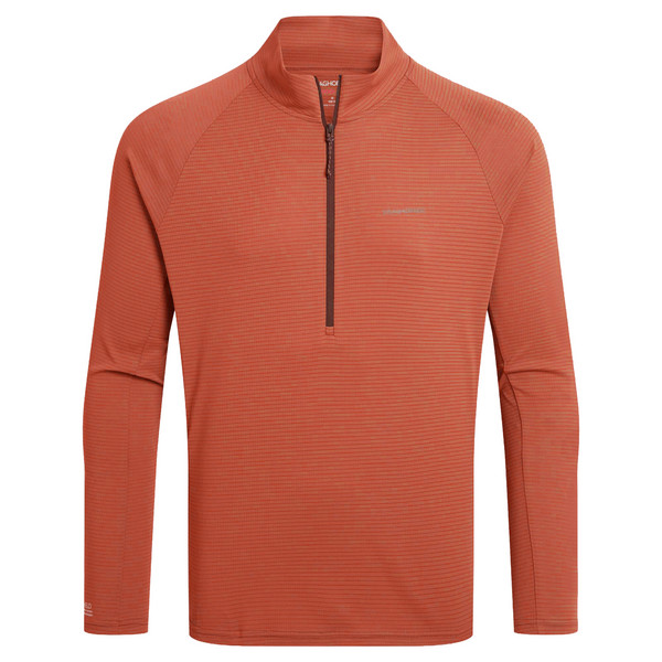 NOSILIFE SOLARSHIELD+ HALF ZIP TOP Herren - Funktionsshirt-DARK SAHARA