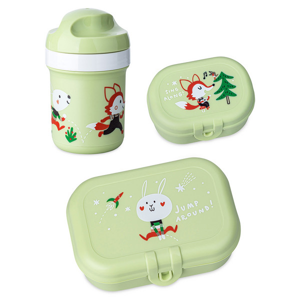 Koziol LUNCH BOX SET + WATER BOTTLE 200ML HOP ON TO GO SET OF 3 - Essensbox Ansicht 1